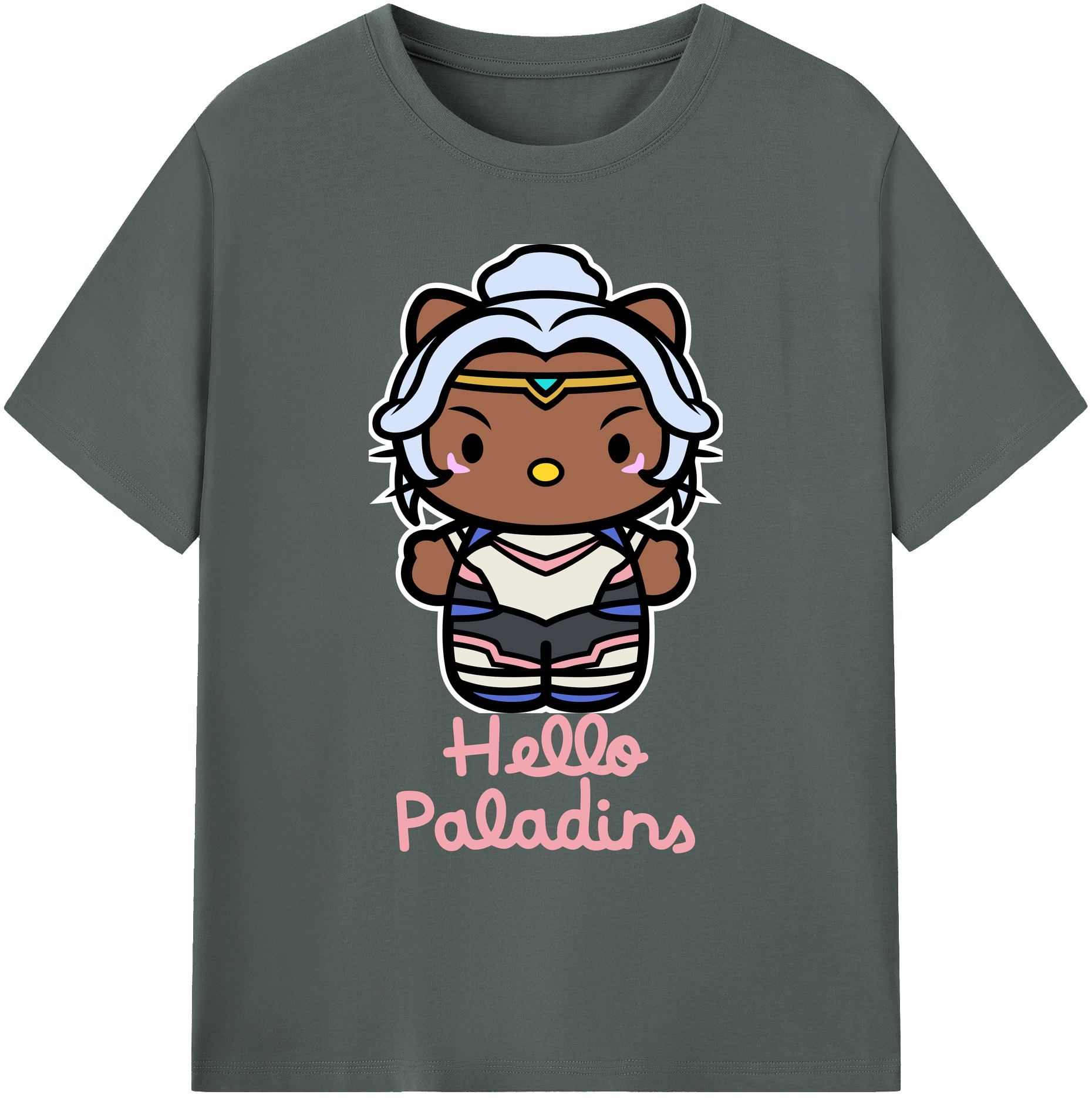 （画像用） Hello Kitty ハローキティ 綿100％ メンズ半袖Tシャツ｜肌触りやわらか＆通気性